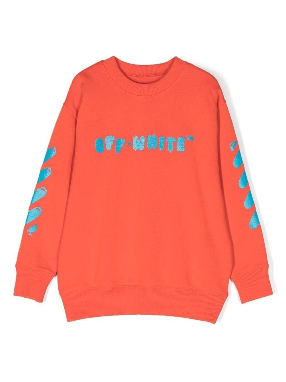 Off-White Kids logo-print sweatshirt - Orange von Off-White Kids