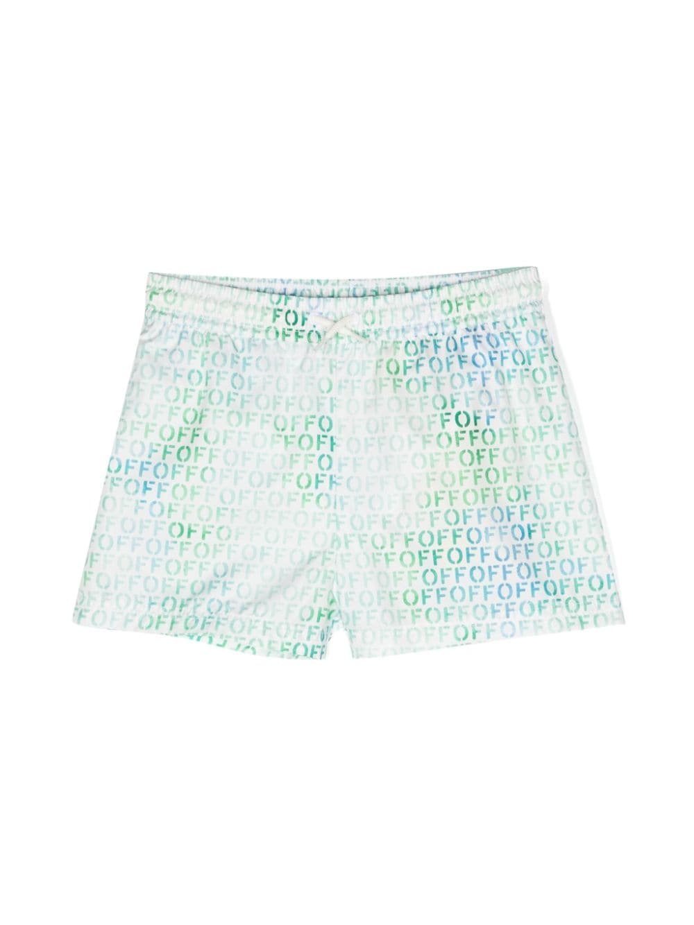 Off-White Kids logo-print swim shorts von Off-White Kids