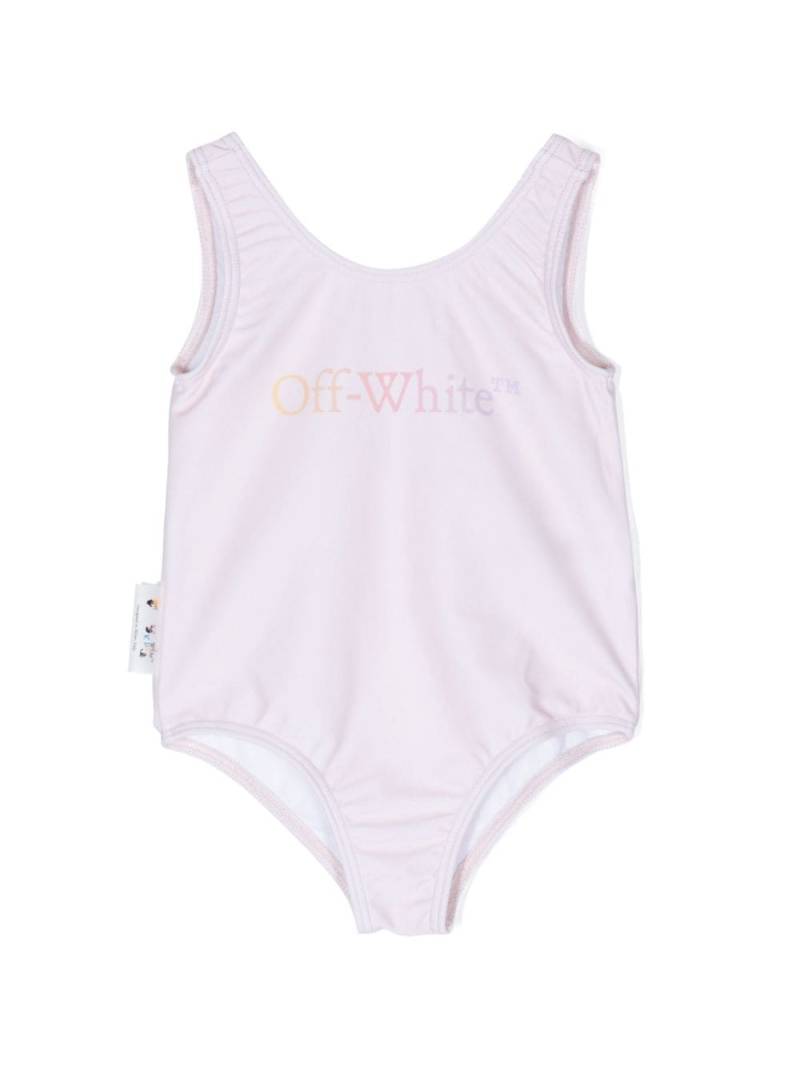 Off-White Kids logo-print swimsuit - Pink von Off-White Kids