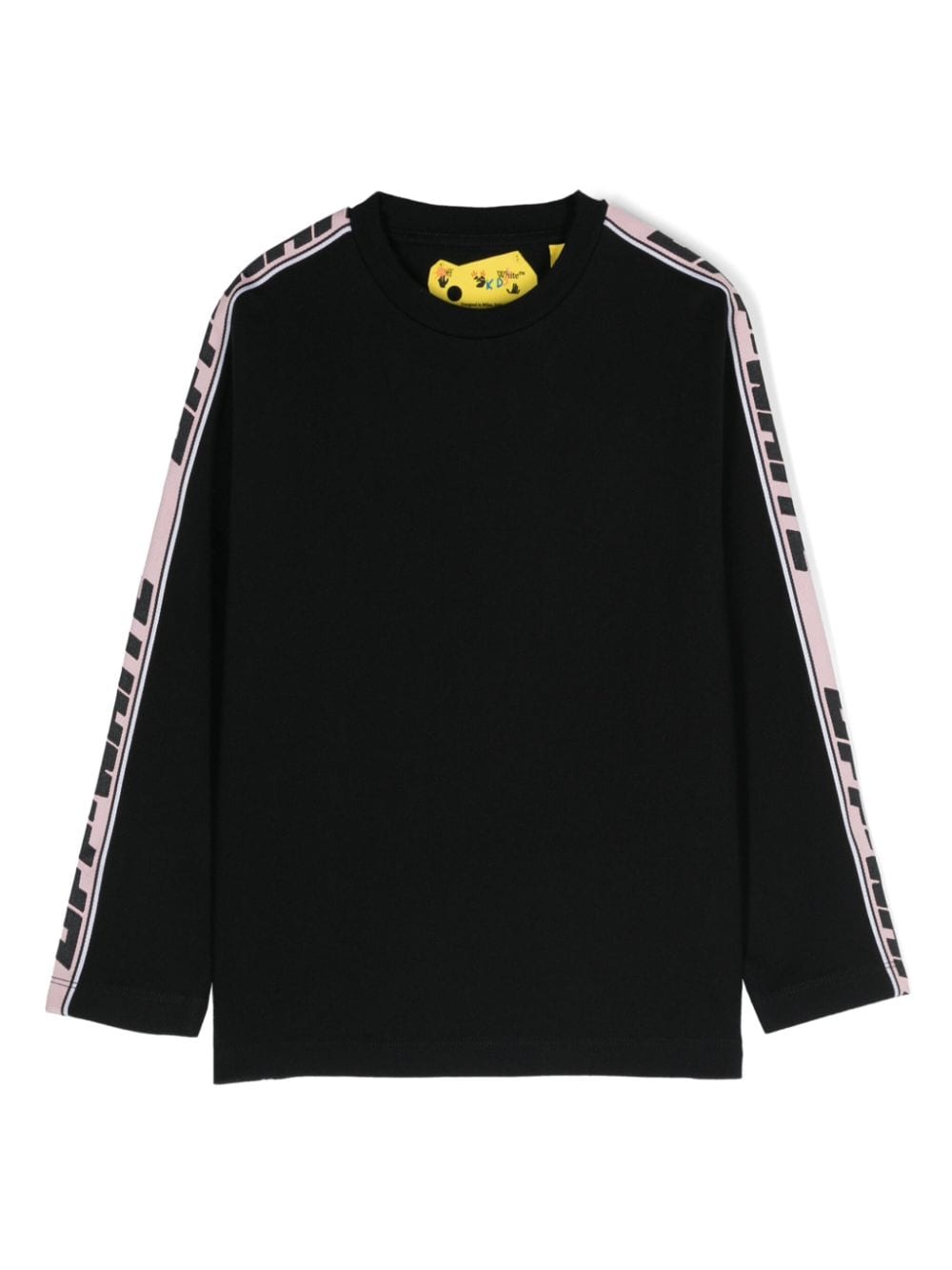 Off-White Kids logo-tape cotton T-shirt - Black von Off-White Kids