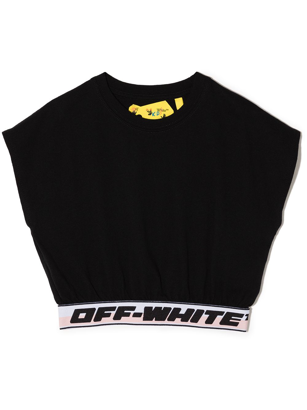 Off-White Kids logo-underband short-sleeve T-shirt - Black von Off-White Kids