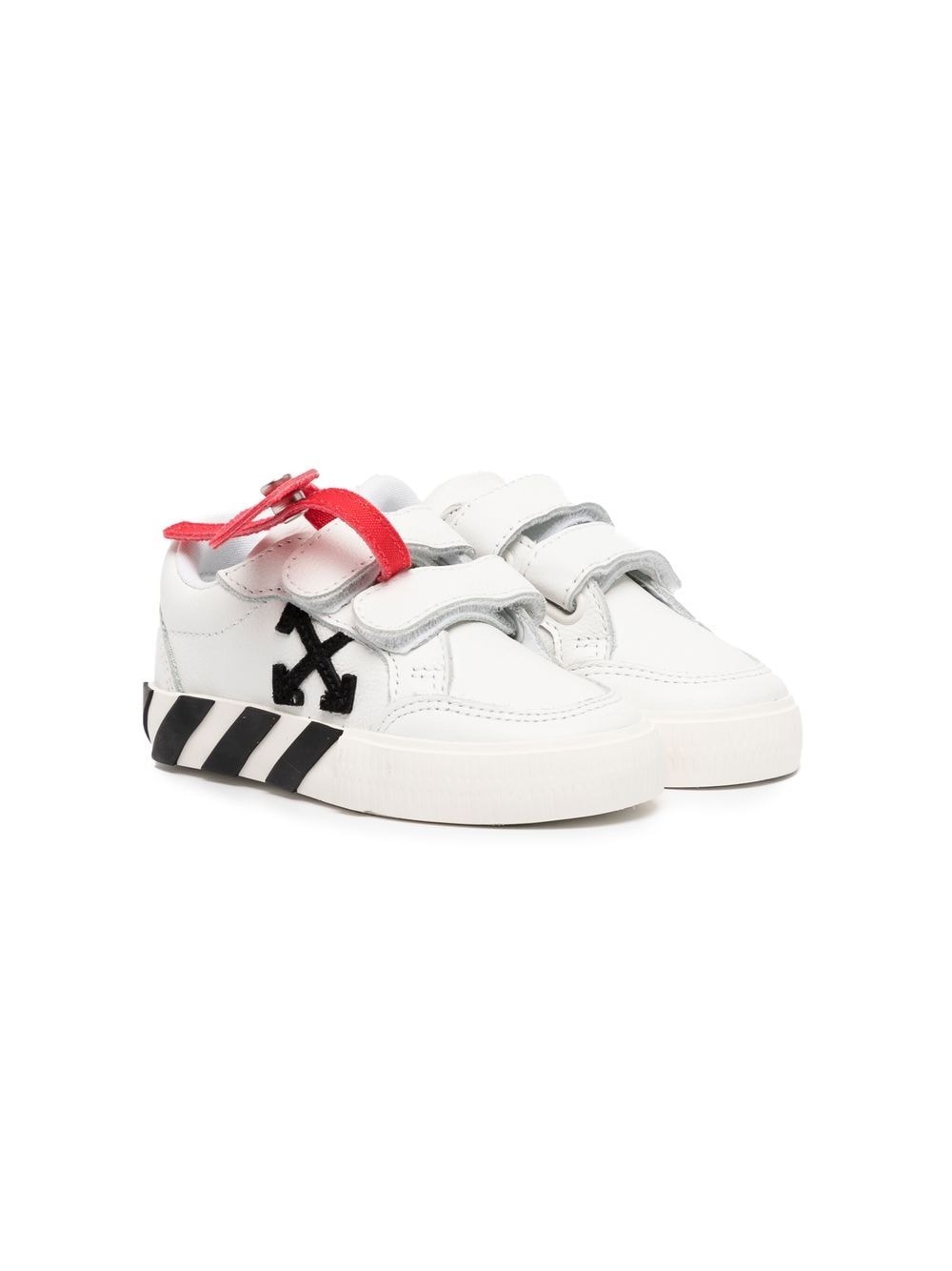 Off-White Kids side logo-print touch-strap sneakers von Off-White Kids