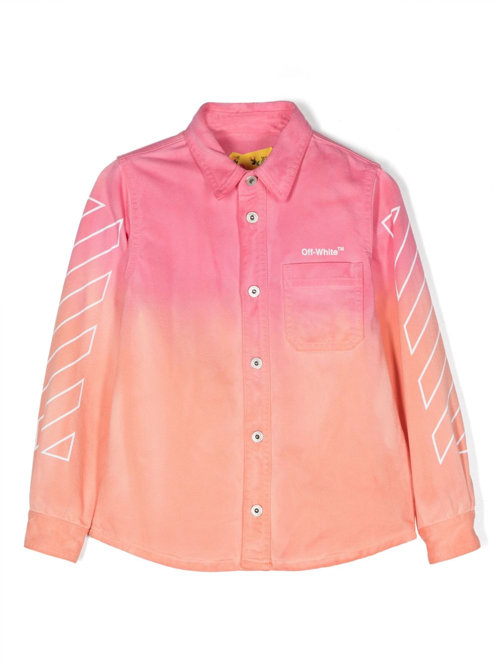 Off-White Kids tie-dye effect long sleeved shirt - Pink von Off-White Kids