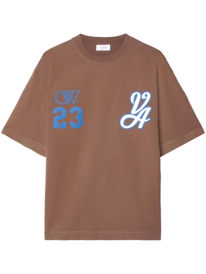 Off-White 23 Varsity Skate cotton T-shirt - Brown von Off-White