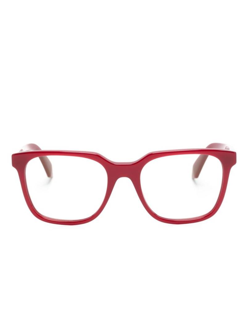 Off-White 39 square-frame glasses - Red von Off-White