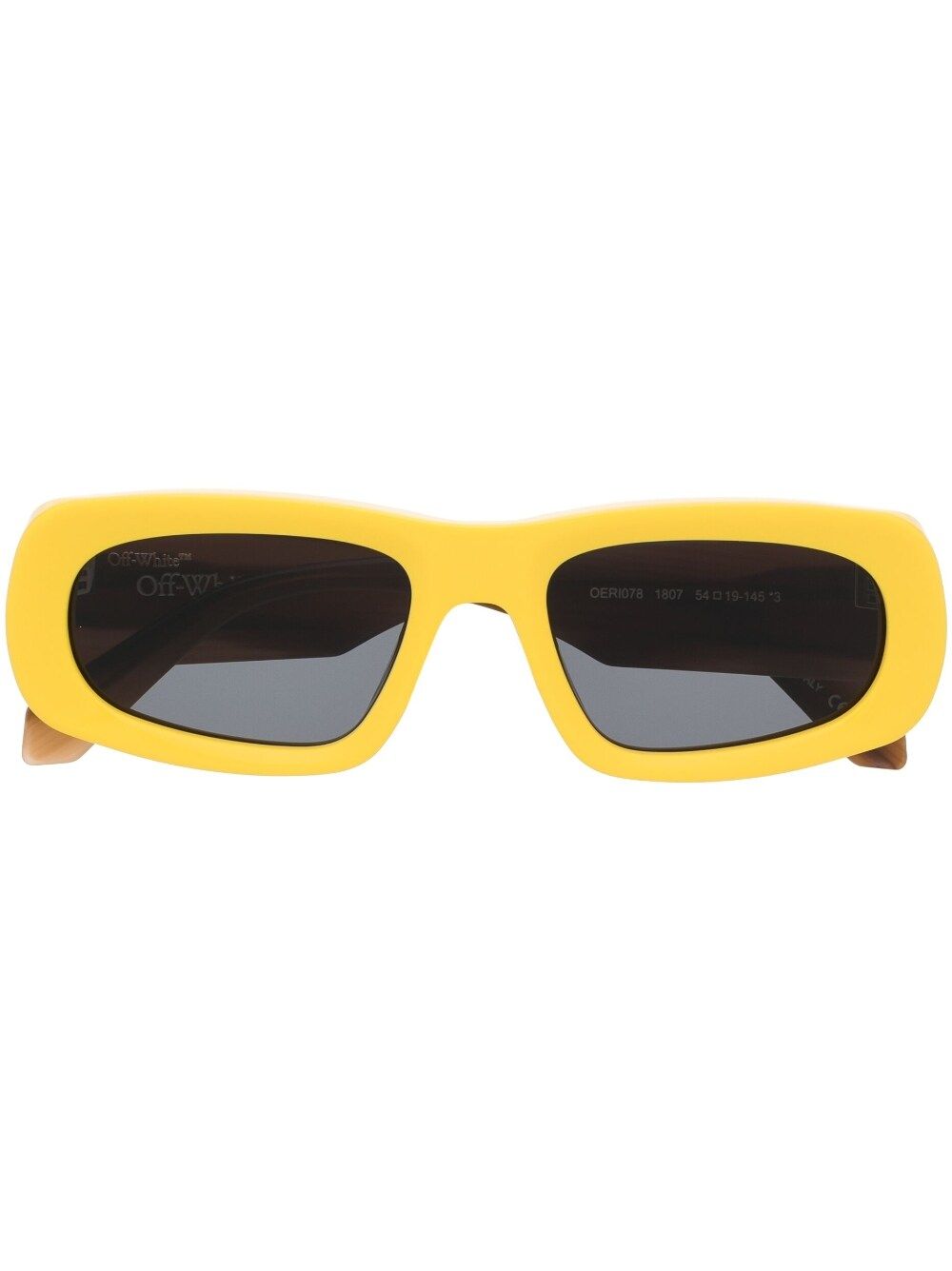 Off-White Austin oval-frame sunglasses - Yellow von Off-White