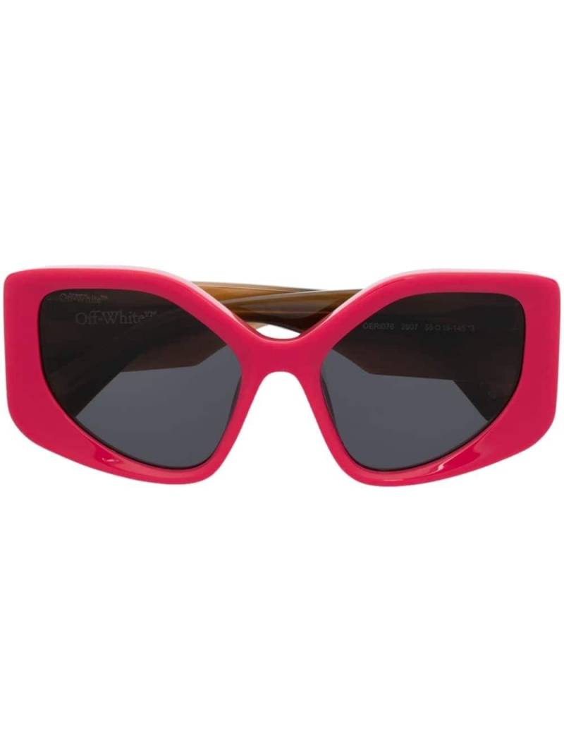Off-White Denver oversize-frame sunglasses - Red von Off-White