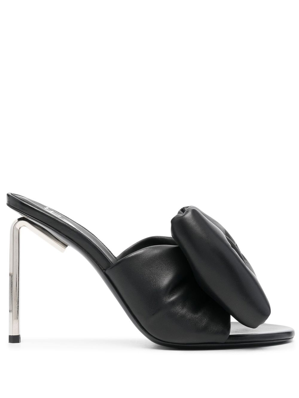 Off-White Allen Bow metal heel mules - Black von Off-White