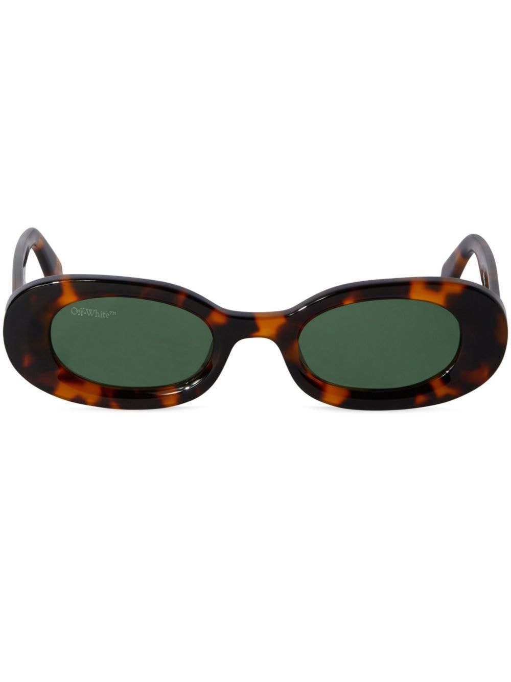 Off-White Amalfi tortoiseshell oval sunglasses - Brown von Off-White