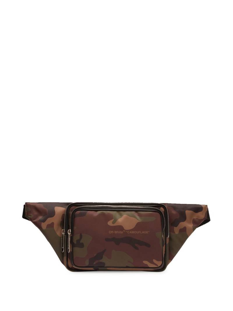 Off-White Arrows camouflage-print belt bag - Brown von Off-White