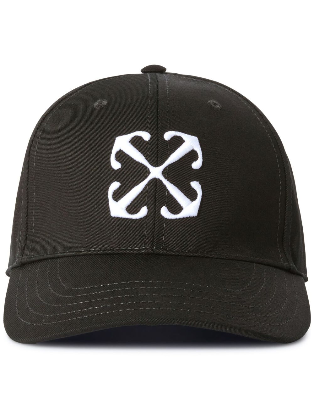 Off-White Arrows-embroidered cap - Black von Off-White