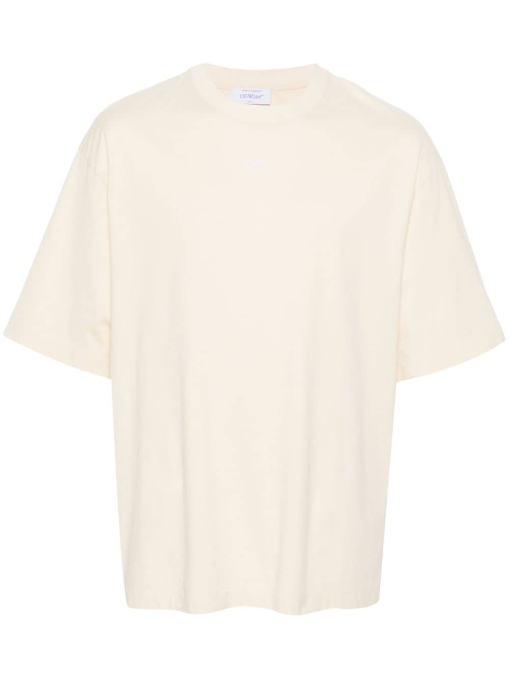 Off-White Arrows-embroidered cotton T-shirt - Yellow von Off-White
