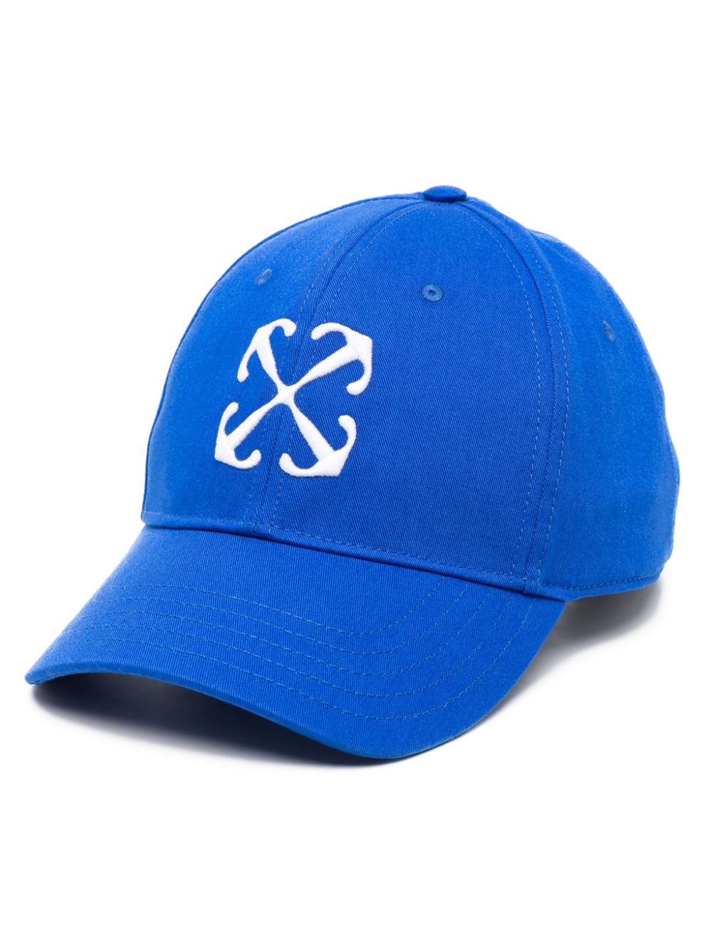 Off-White Arrows embroidered cotton cap - Blue von Off-White