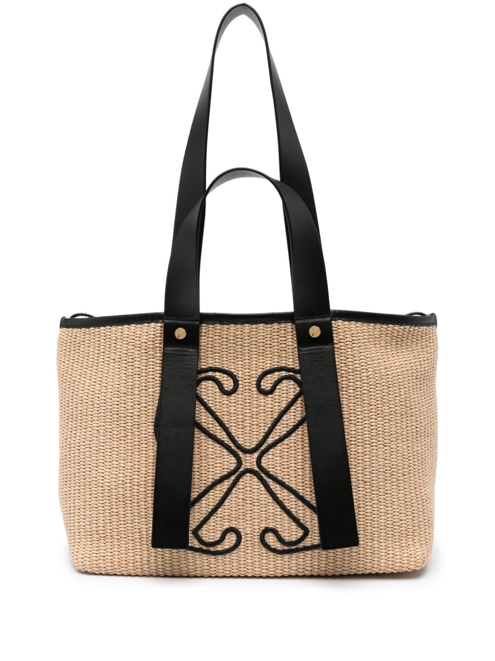 Off-White Arrows-embroidered tote bag - Neutrals von Off-White