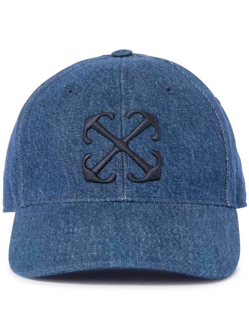 Off-White Arrows-motif denim baseball cap - Blue von Off-White