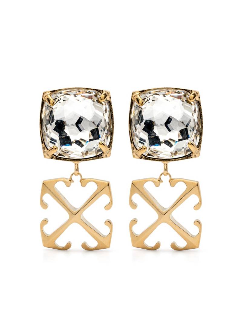 Off-White Arrows-motif drop earrings - Gold von Off-White