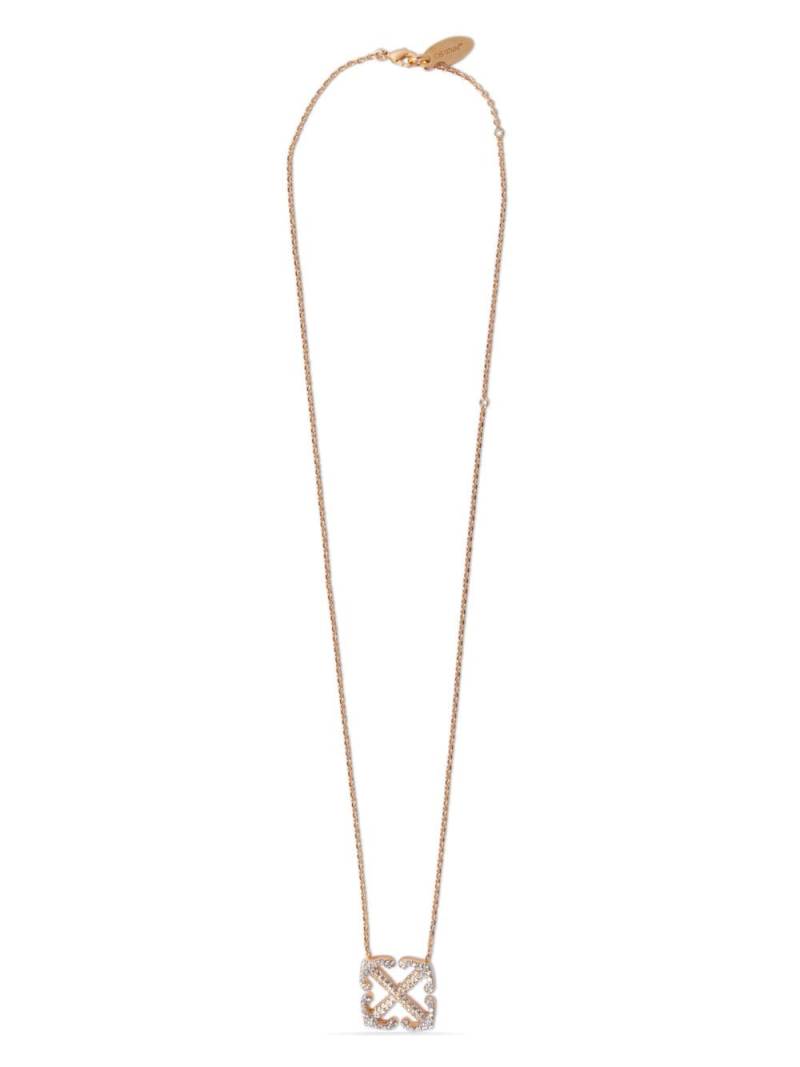Off-White Arrows pendant necklace - Gold von Off-White