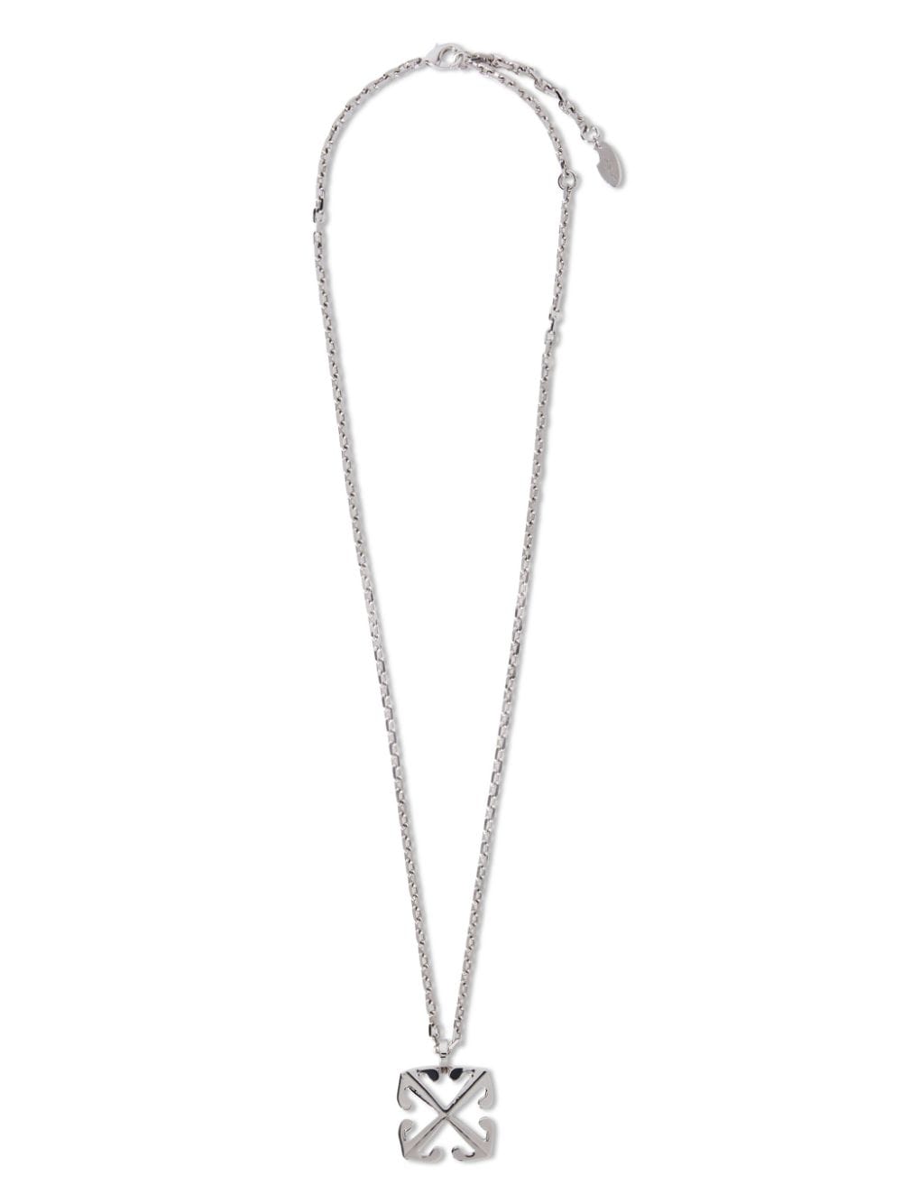 Off-White Arrows pendant necklace - Silver von Off-White