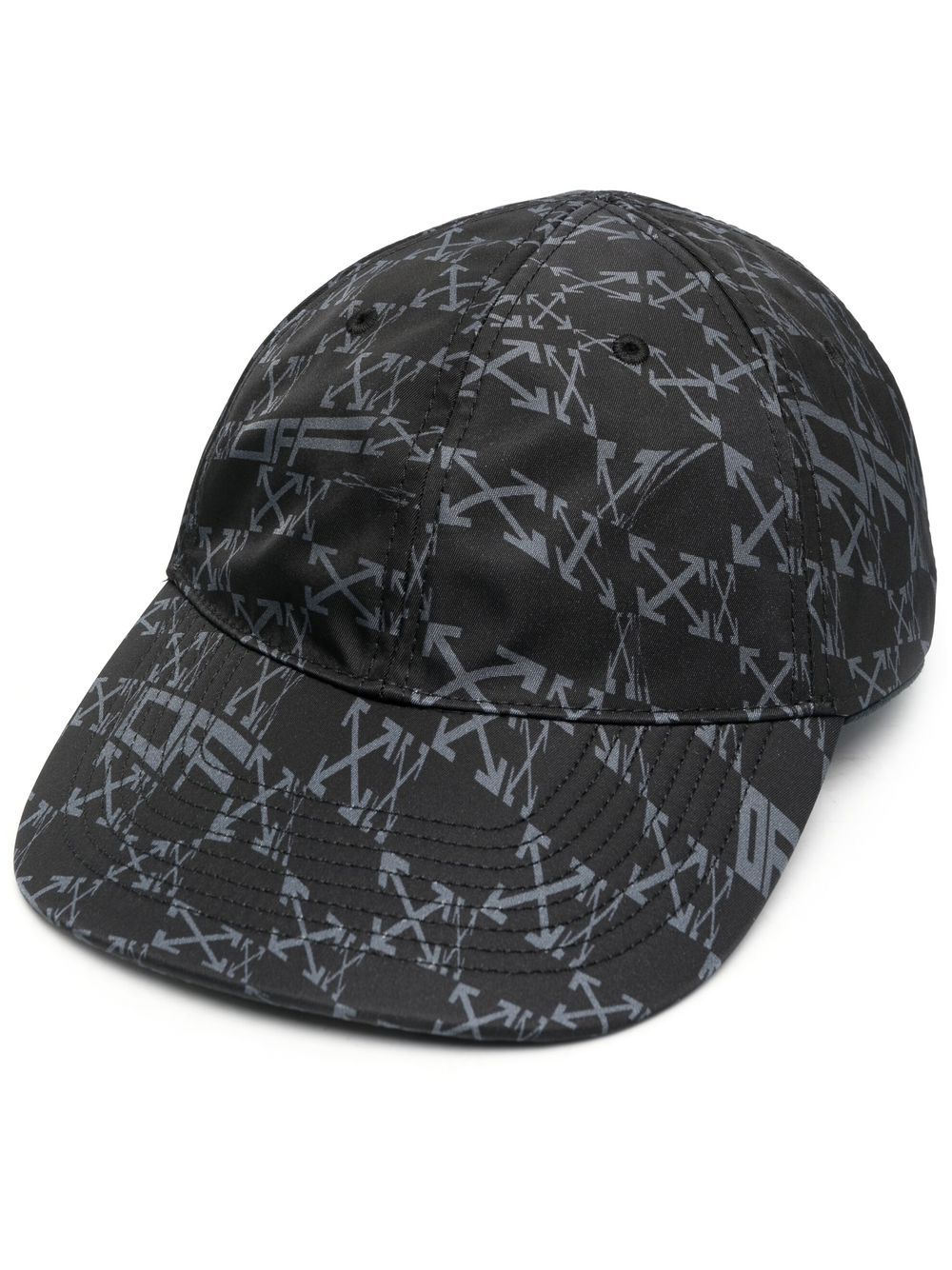 Off-White Arrows-print baseball cap - Black von Off-White