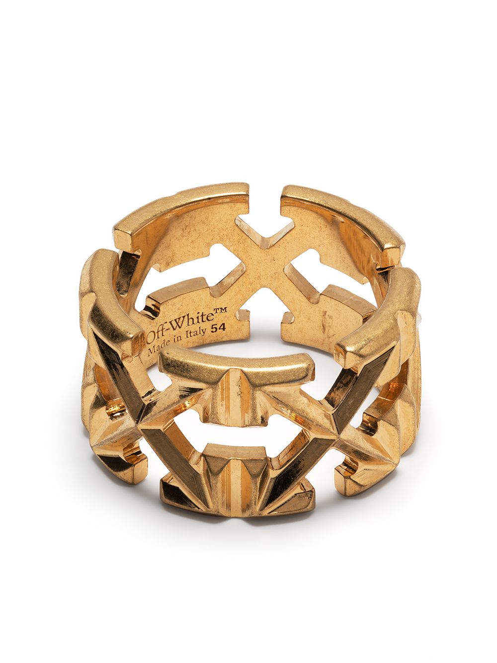 Off-White Arrows ring - Gold von Off-White