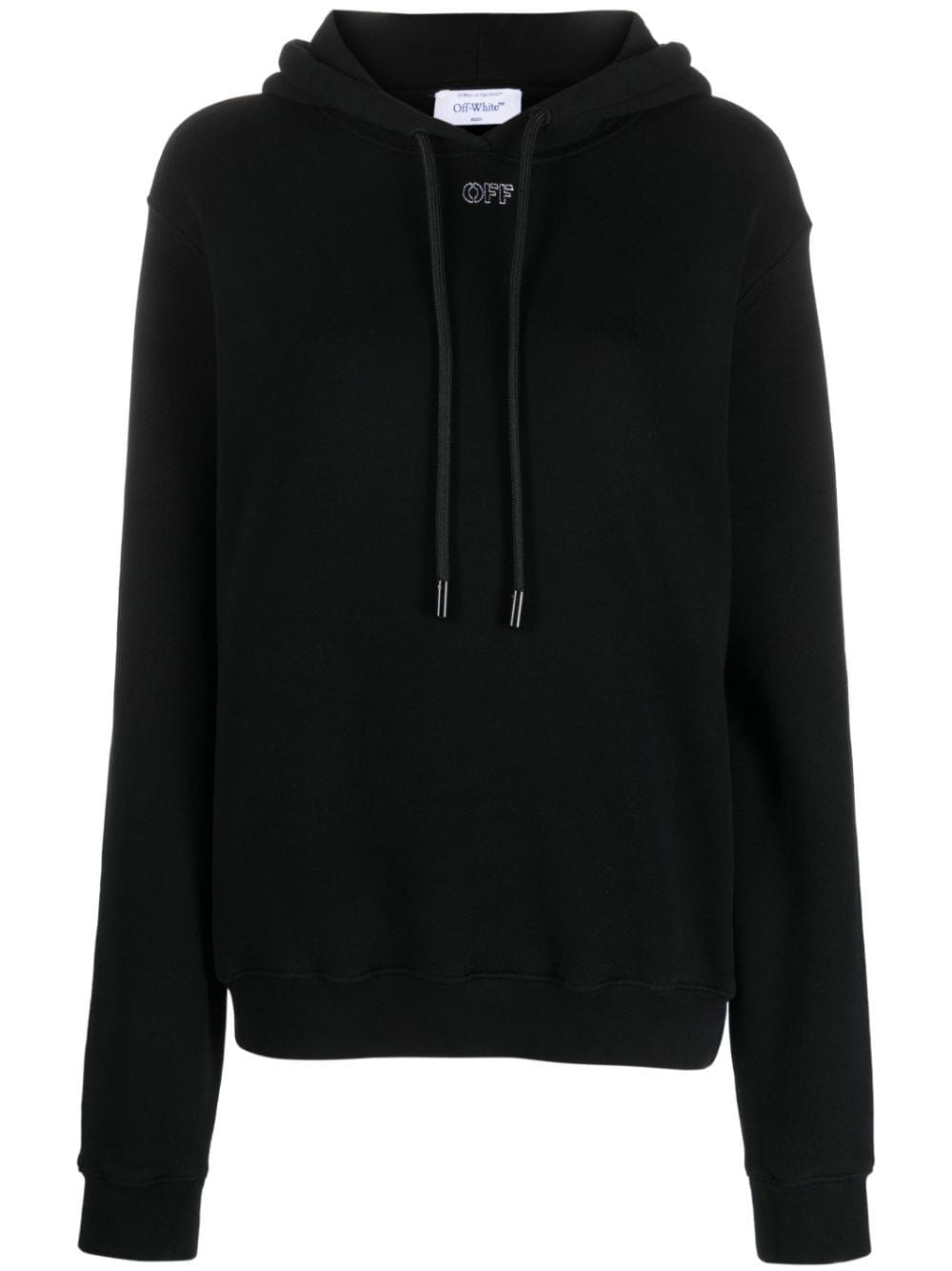 Off-White Arrows stitch-embroidered hoodie - Black von Off-White