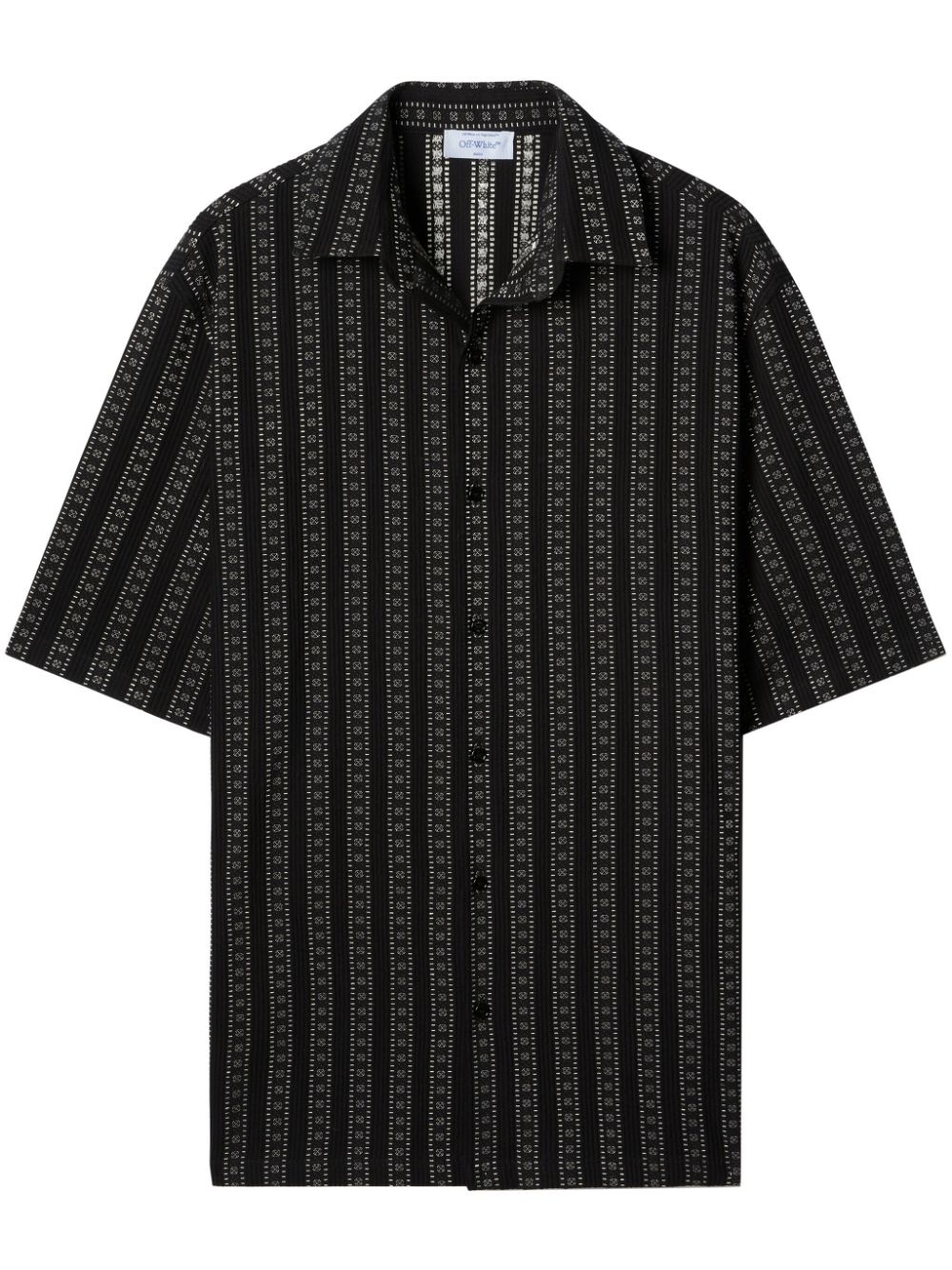 Off-White Arrows striped shirt - Black von Off-White