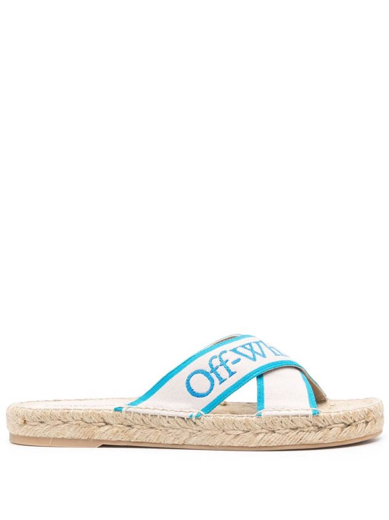 Off-White Bookish Criss-Cross espadrille - Neutrals von Off-White