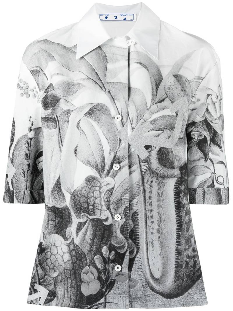Off-White botanical-print shirt von Off-White