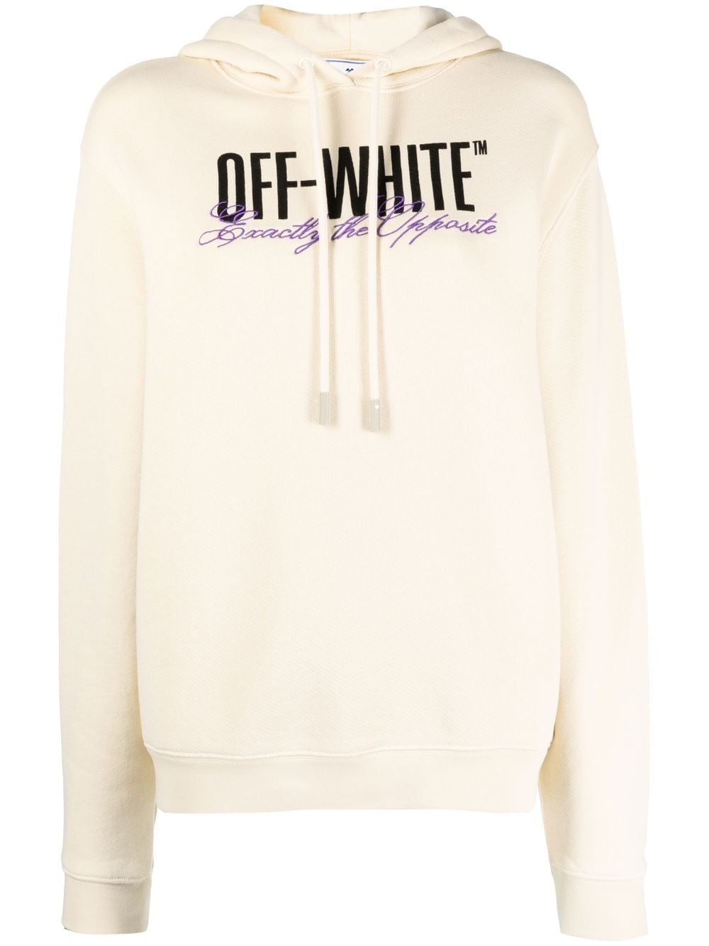 Off-White Big Logo Opposite-print hoodie - Neutrals von Off-White