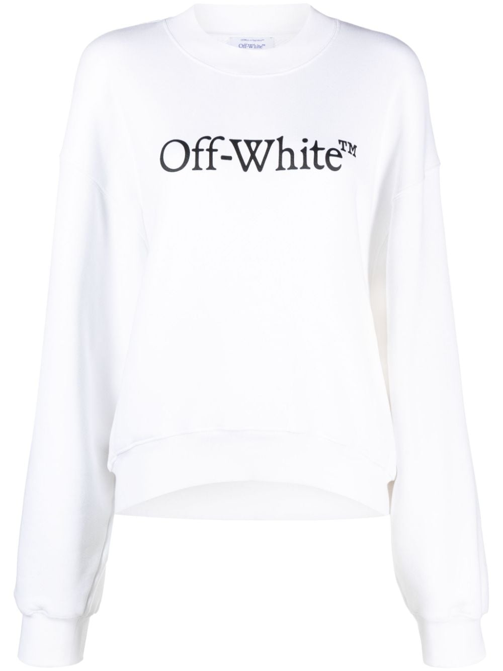 Off-White Bookish logo-print cotton sweatshirt von Off-White