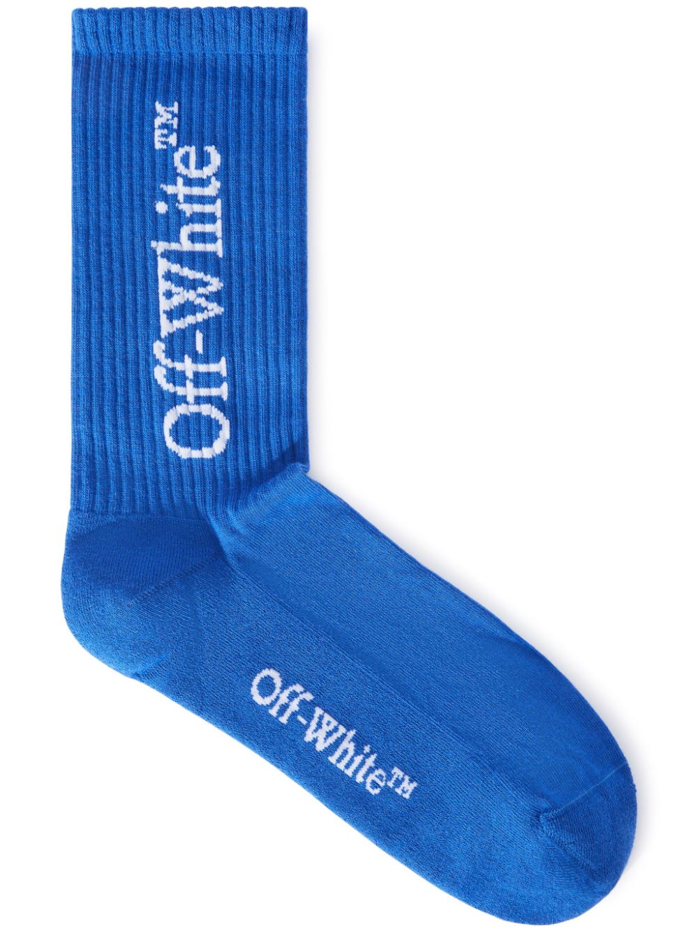 Off-White Bookish-print mid-calf socks - Blue von Off-White