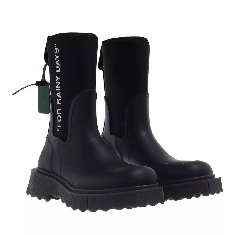 Off-White Boots & Stiefeletten - Sponge Rubber Rainboot - Gr. 36 (EU) - in Schwarz - für Damen von Off-White