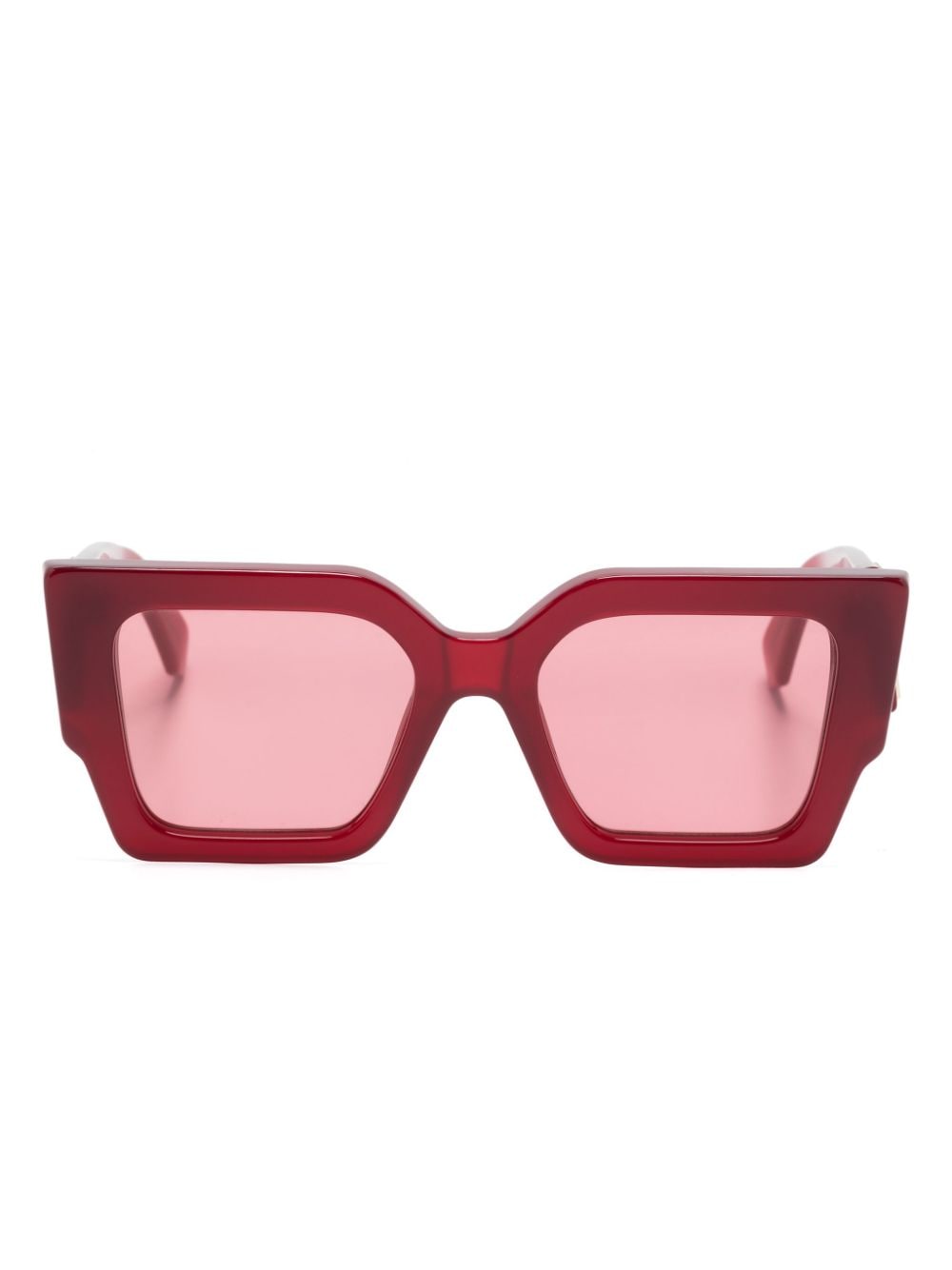 Off-White Catalina square-frame sunglasses - Red von Off-White