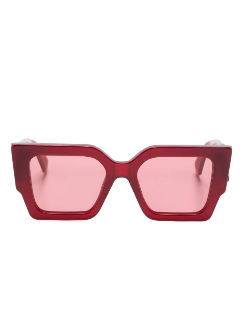 Off-White Catalina square-frame sunglasses - Red von Off-White