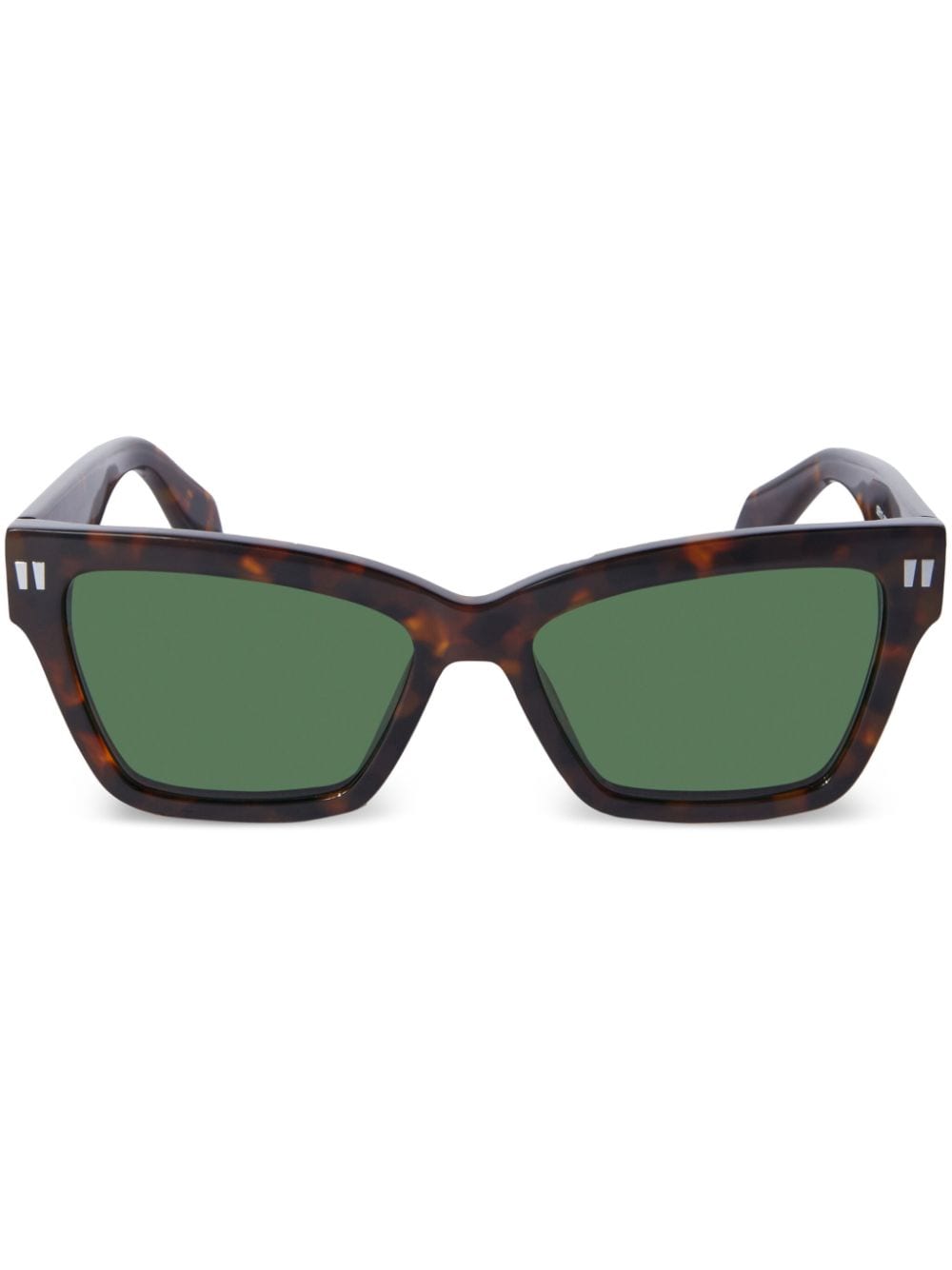 Off-White Cincinnati rectangle-frame sunglasses - Brown von Off-White