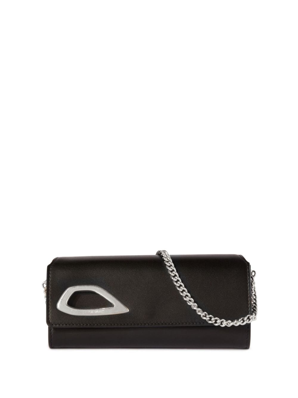 Off-White Clam wallet-on-chain - Black von Off-White