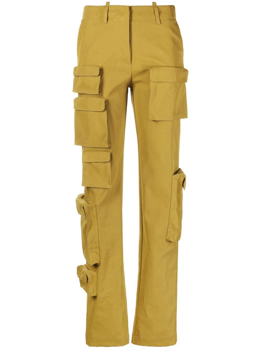 Off-White Co Multipocket straight-leg cargo trousers - Yellow von Off-White