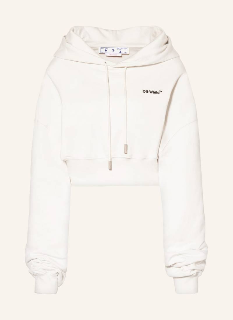 Off-White Cropped-Hoodie weiss von Off-White