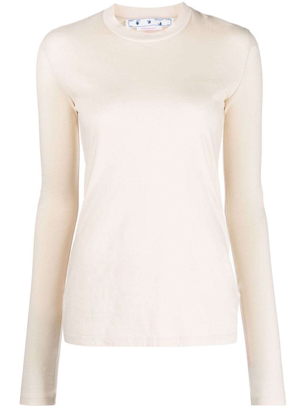 Off-White Diag-print long-sleeve T-shirt - Neutrals von Off-White