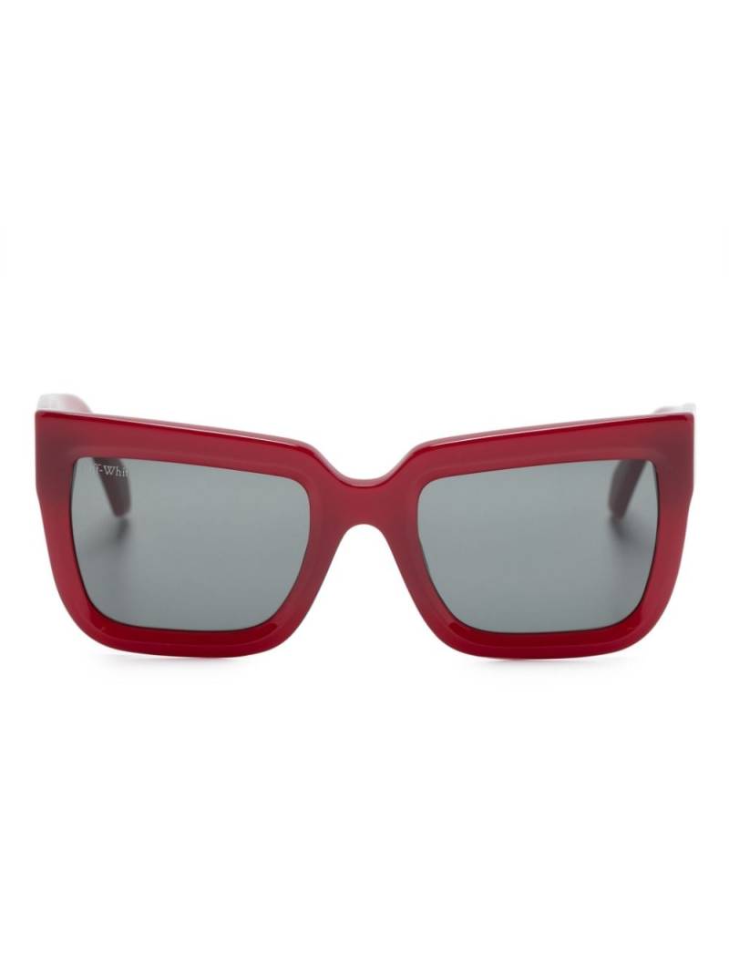 Off-White Firenze square-frame sunglasses - Red von Off-White