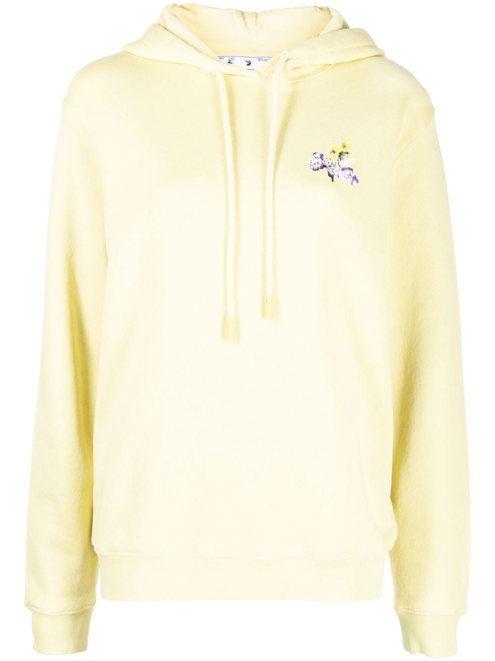 Off-White Floral Arrows cotton hoodie - Yellow von Off-White