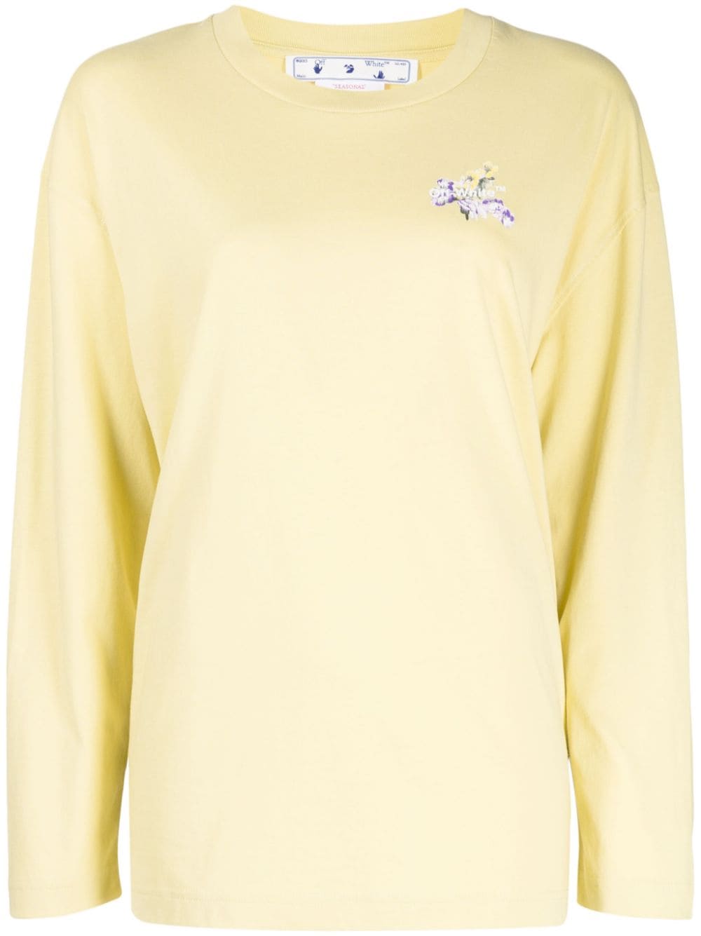 Off-White Flower Arrow organic-cotton sweatshirt - Yellow von Off-White