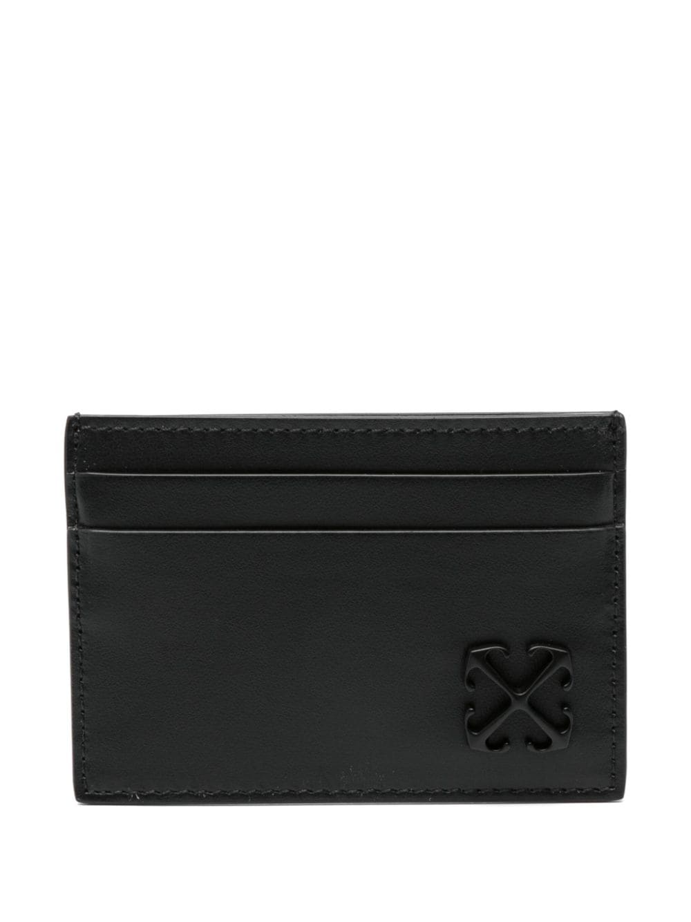 Off-White Jitney leather cardholder - Black von Off-White