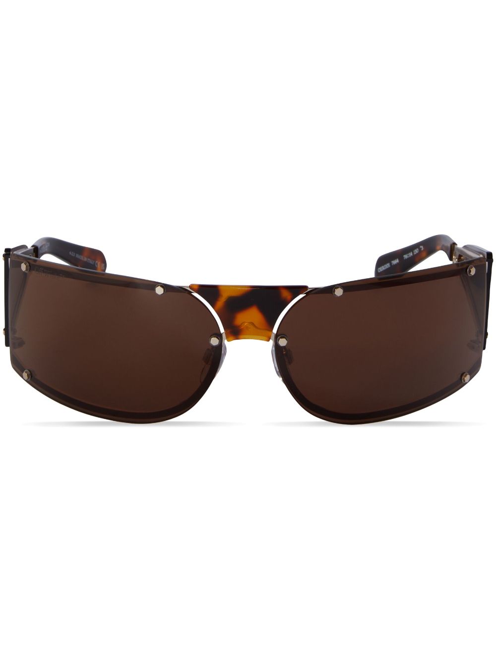 Off-White Kenema oversized sunglasses - Brown von Off-White