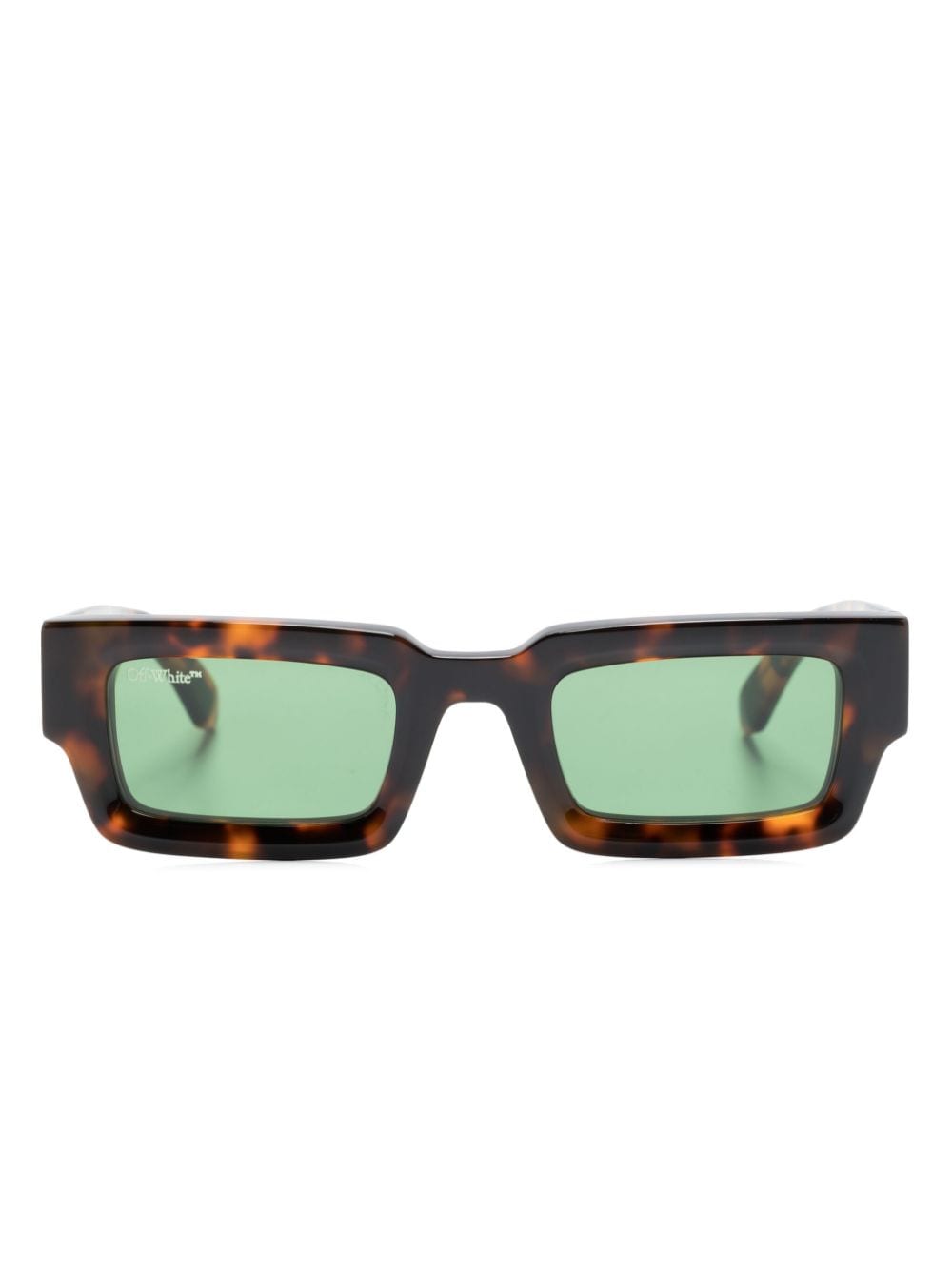 Off-White Lecce rectangle-frame sunglasses - Brown von Off-White