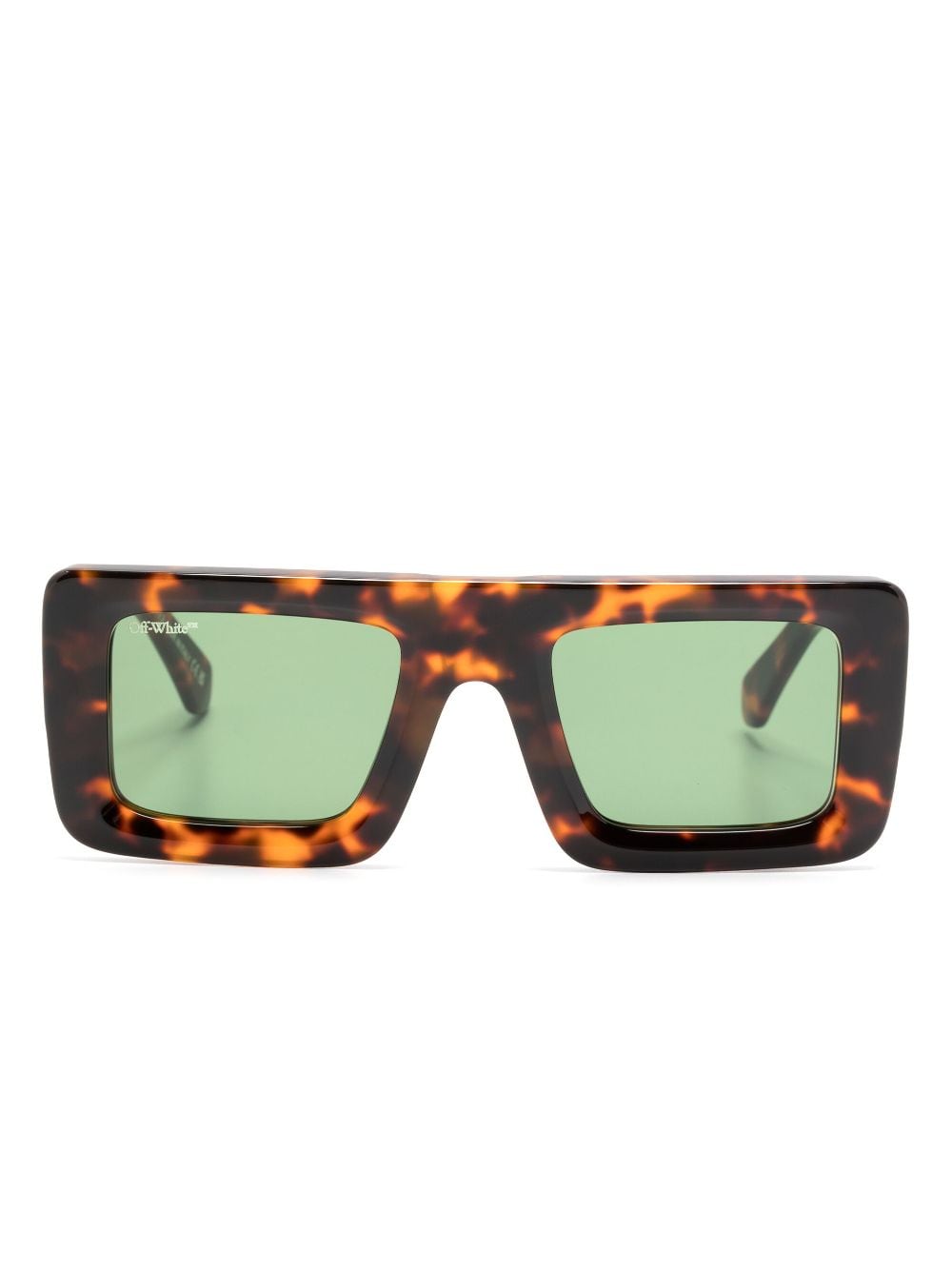 Off-White Leonardo square-frame sunglasses - Brown von Off-White