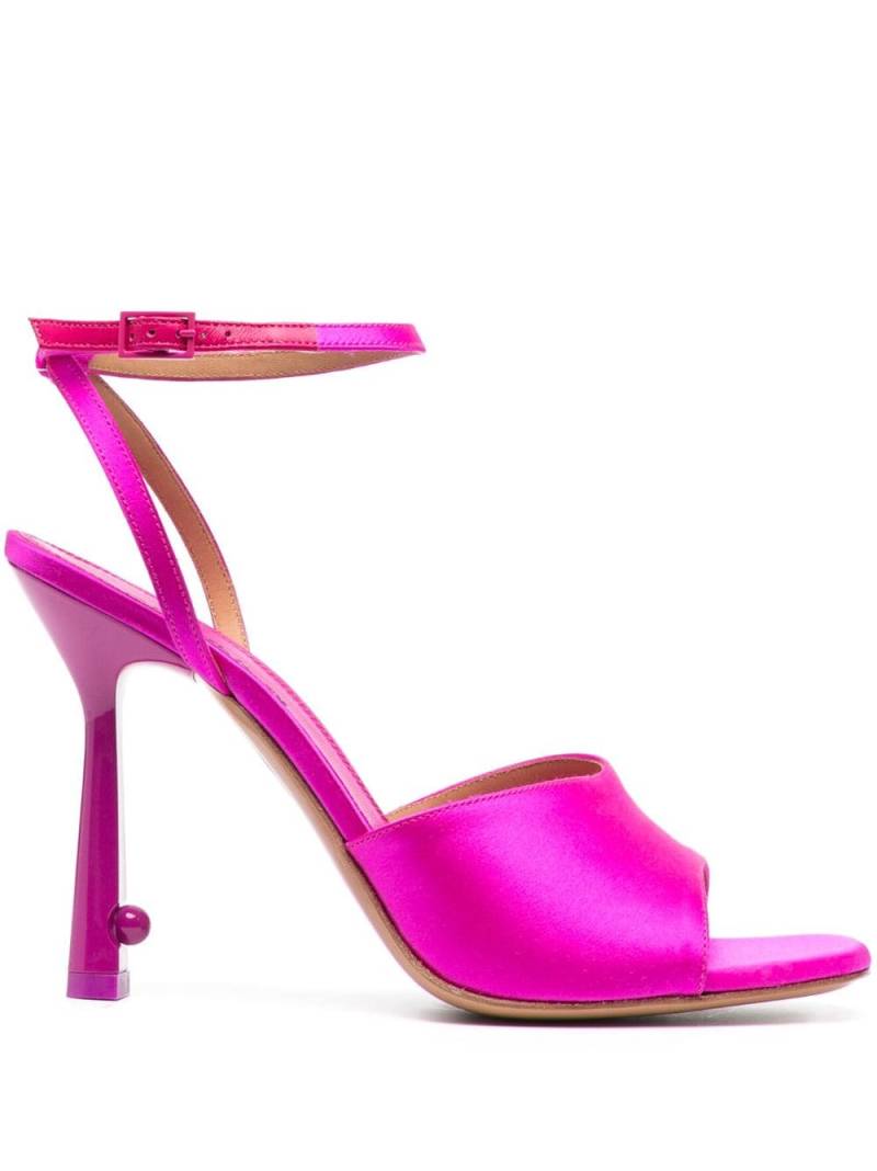 Off-White Lollipop 110mm satin sandals - Pink von Off-White