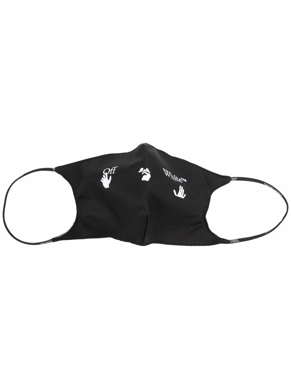 Off-White Swimm logo-print face mask - Black von Off-White