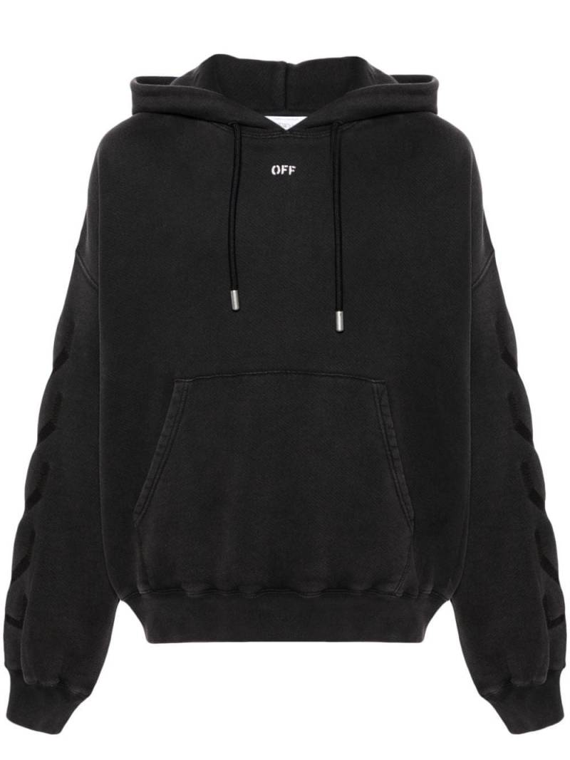 Off-White Matthew cotton hoodie - Black von Off-White