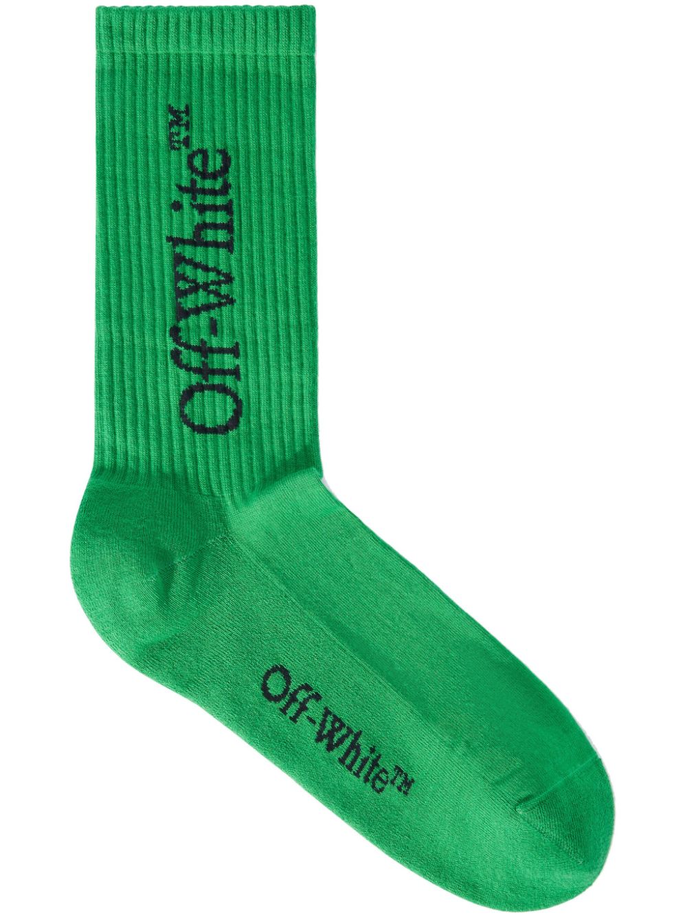 Off-White Mid Bookish ribbed socks - Green von Off-White